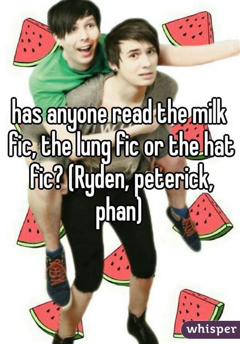 milk fic dan and phil|the hat fic phan.